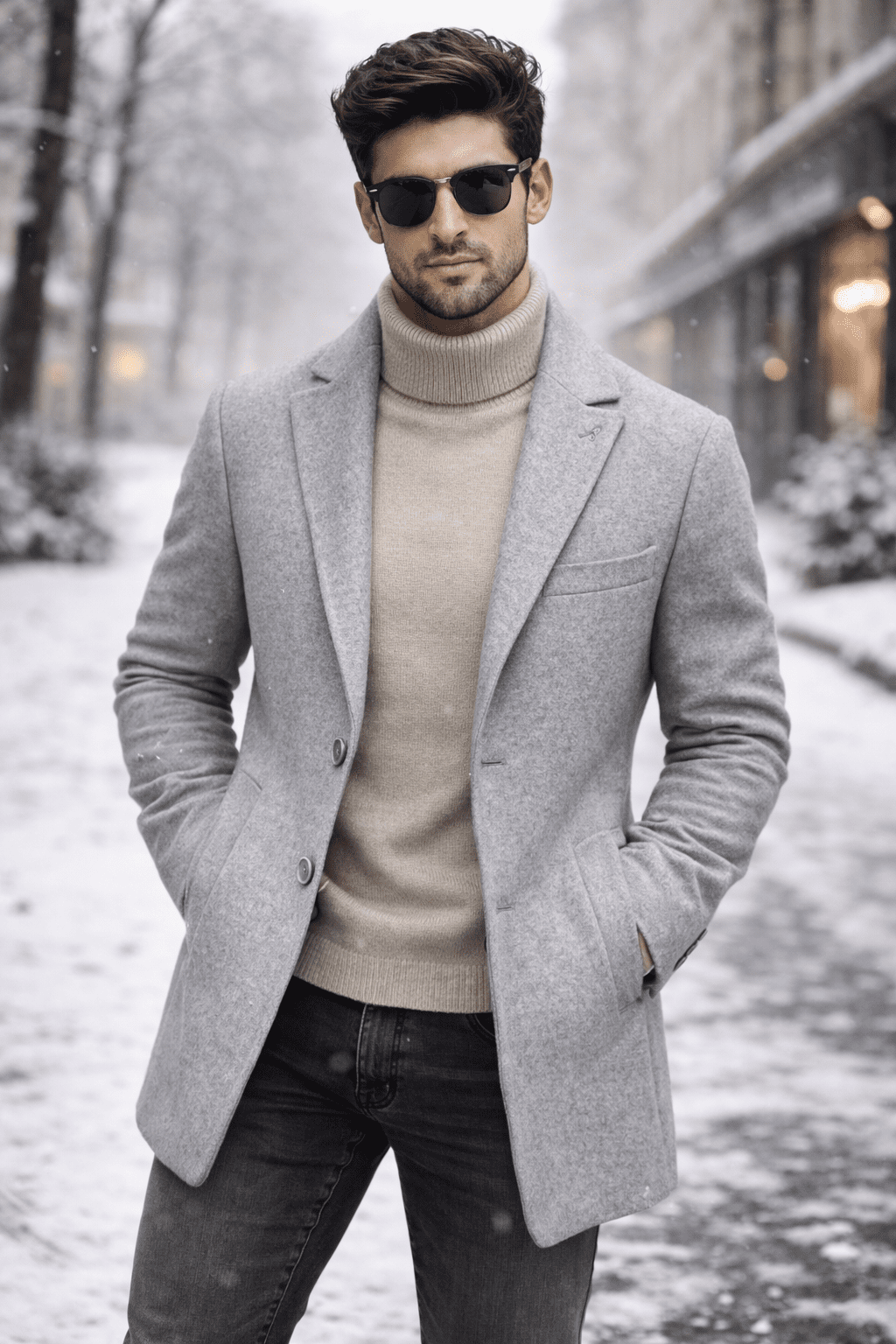 Classic Wool Coat – Light Grey Edition gallery.thumbnail 2