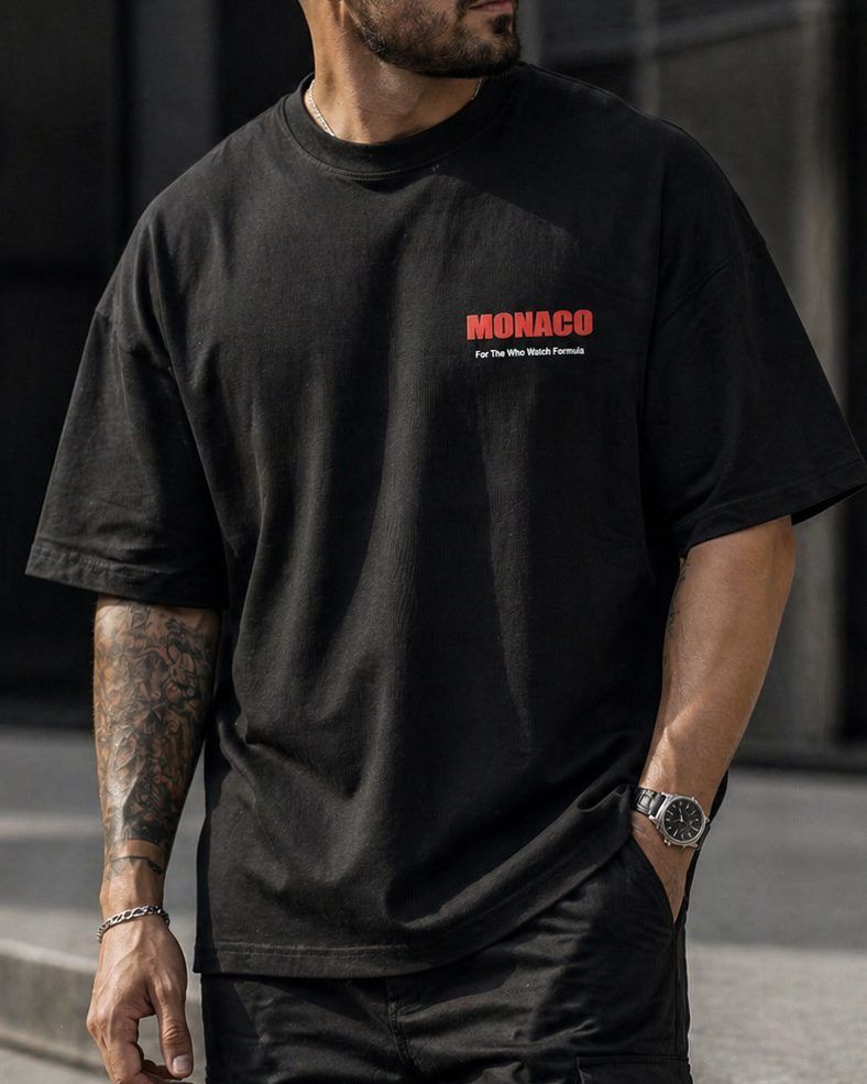 Monaco Graphic T-Shirt – Black gallery.thumbnail 1