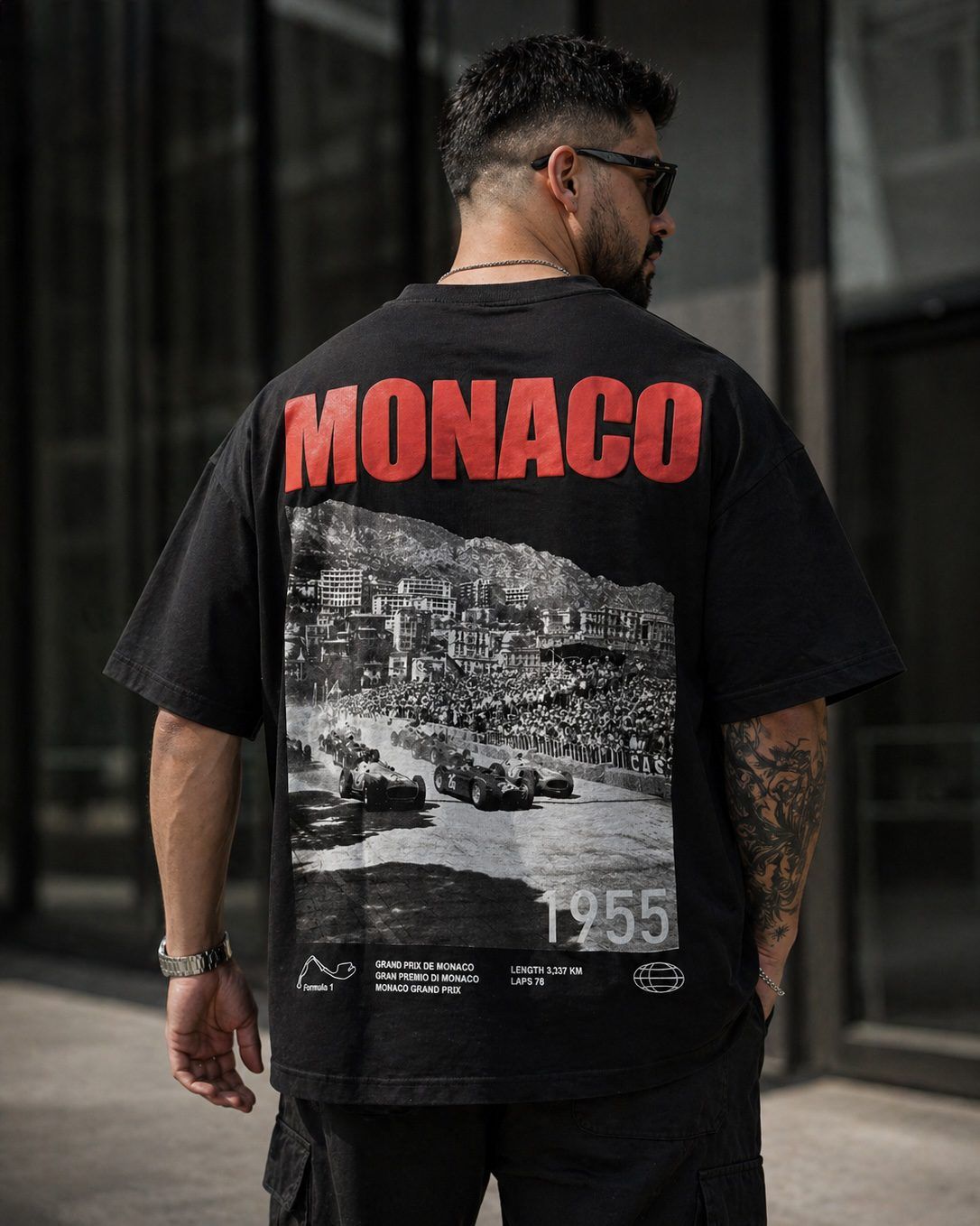 Monaco Graphic T-Shirt – Black gallery.thumbnail 3
