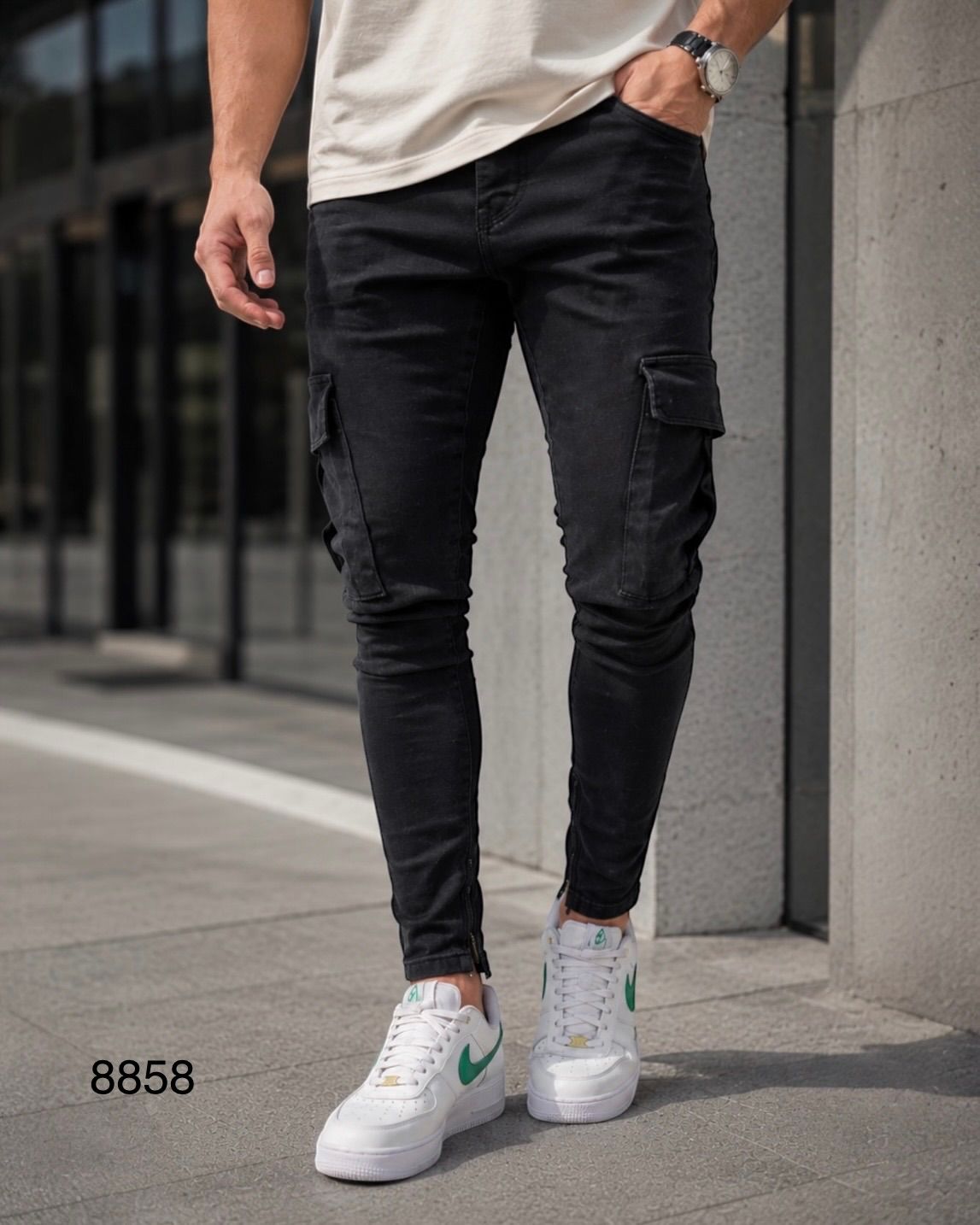 Cargo Jeans – Black 1