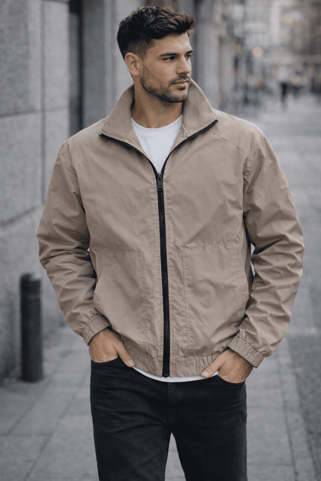 Aurelius Lightweight Jacket – Beige gallery.thumbnail 2