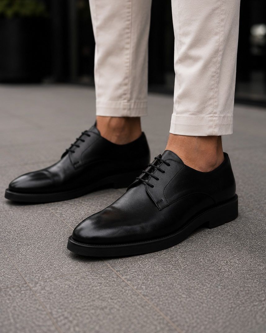 Classic Leather Shoes – Black 1
