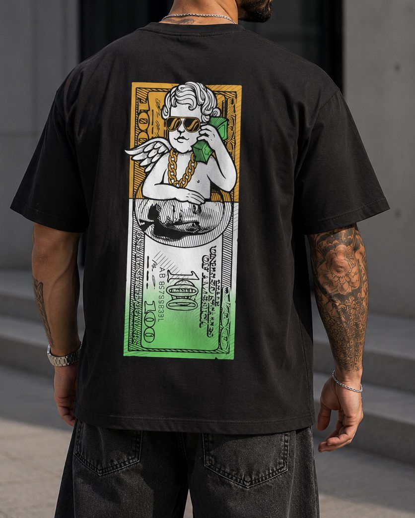 Oversized Graphic T-Shirt – Black gallery.thumbnail 2