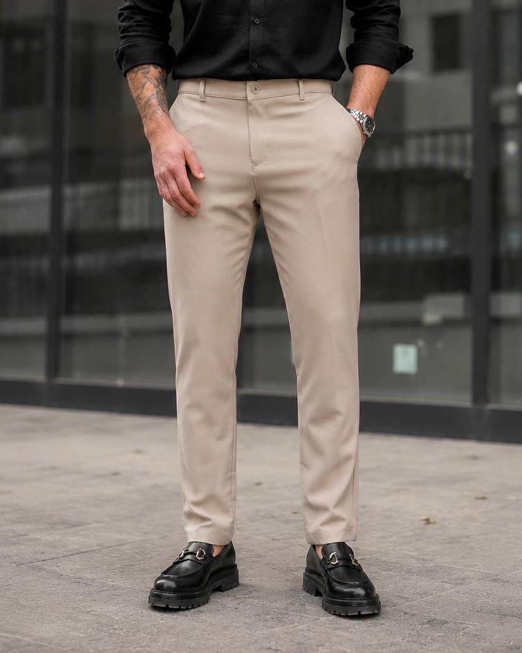 Tailored Essential Trousers – Beige gallery.thumbnail 2