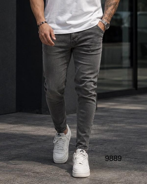 Grey Washed Skinny Jeans