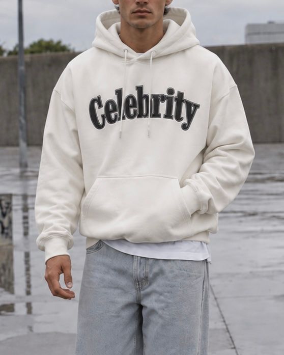 White Celebrity Statement Hoodie gallery.thumbnail 2