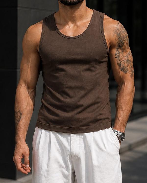 Essential Tank Top - Brown