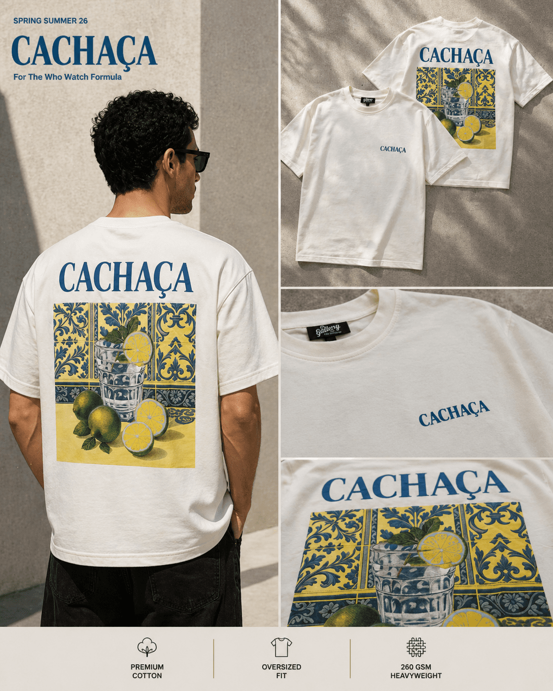 Graphic T-Shirt – Cachaça – Off White gallery.thumbnail 3
