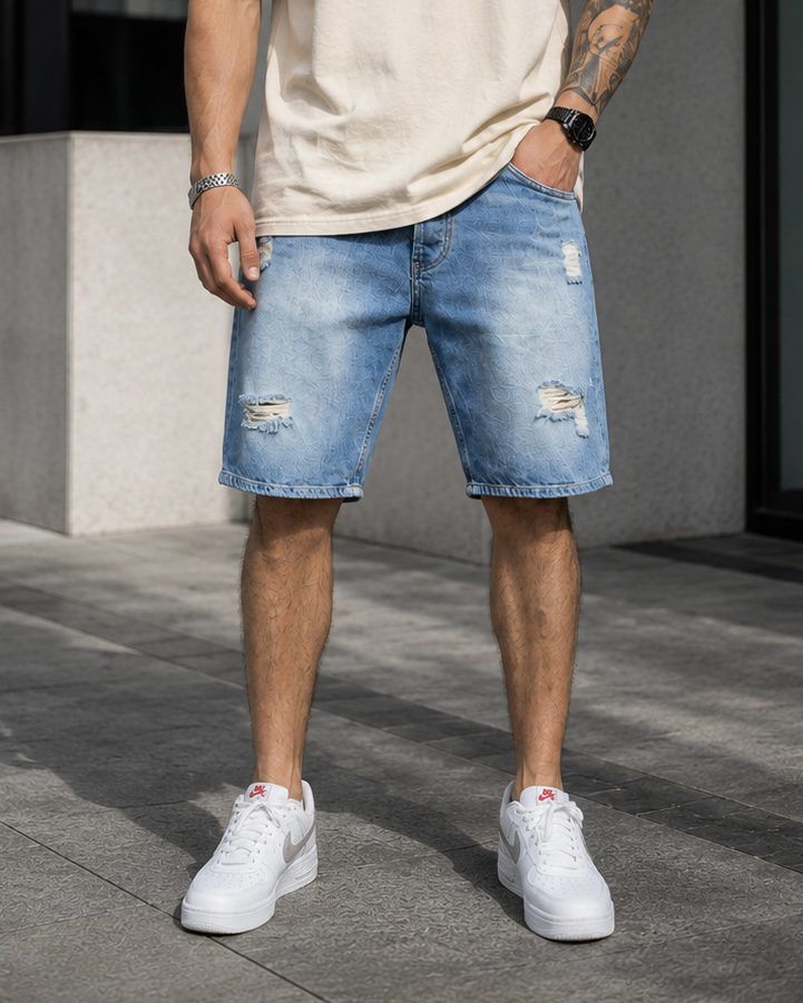 Washed Denim Shorts gallery.thumbnail 2