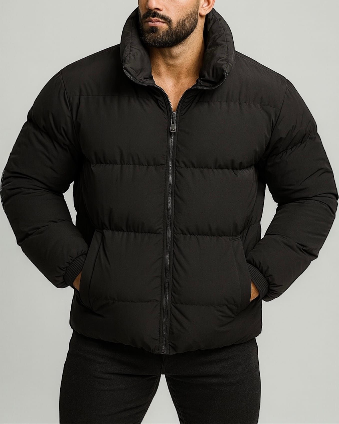 Black Puffer Jacket gallery.thumbnail 3