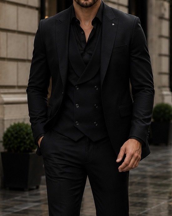 Black 3-Piece Suit gallery.thumbnail 2