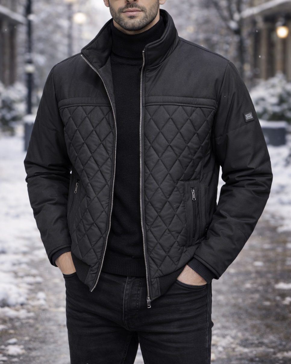 Black Core Quilted Jacket gallery.thumbnail 2