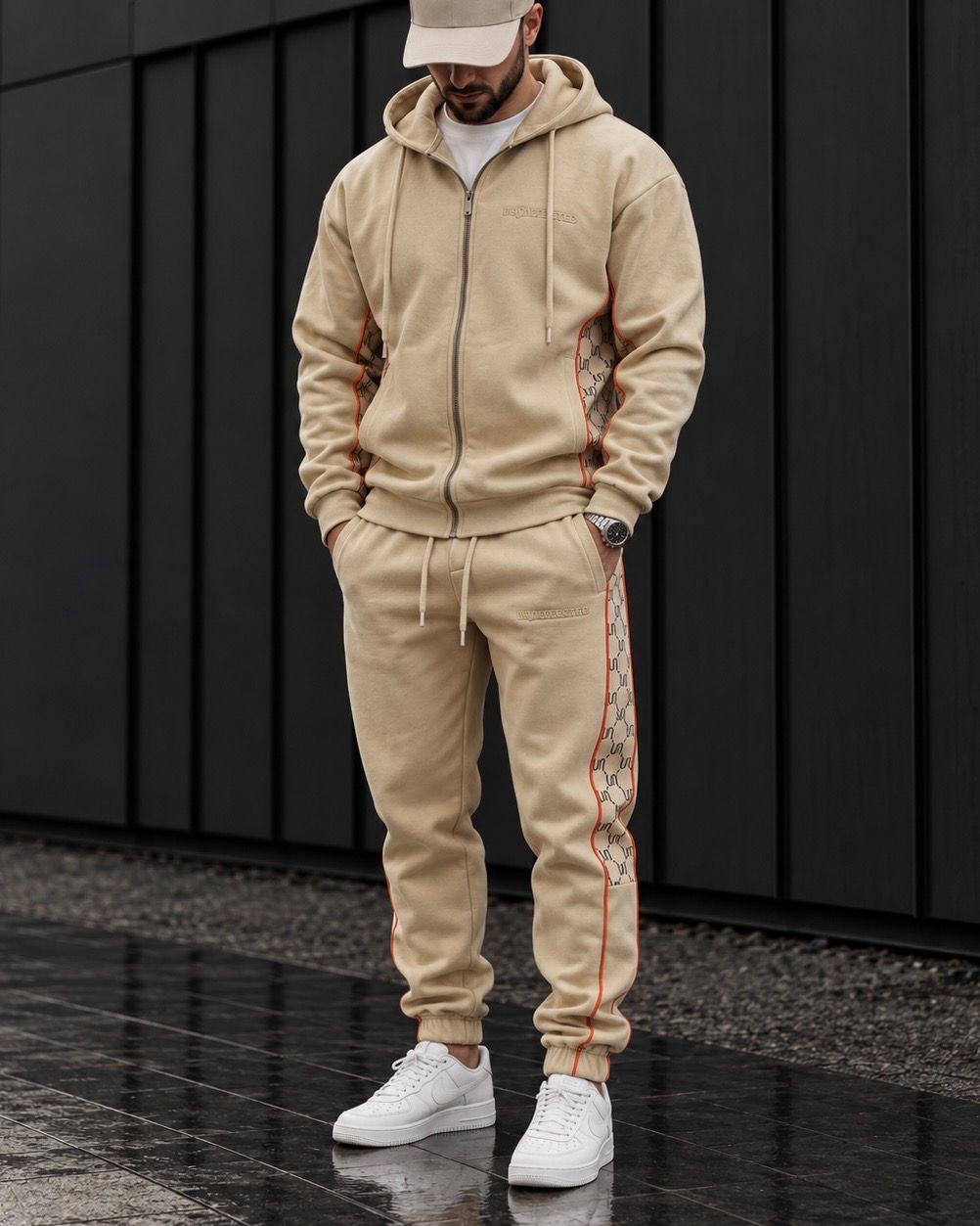 Contrast Panel Zip Tracksuit 3