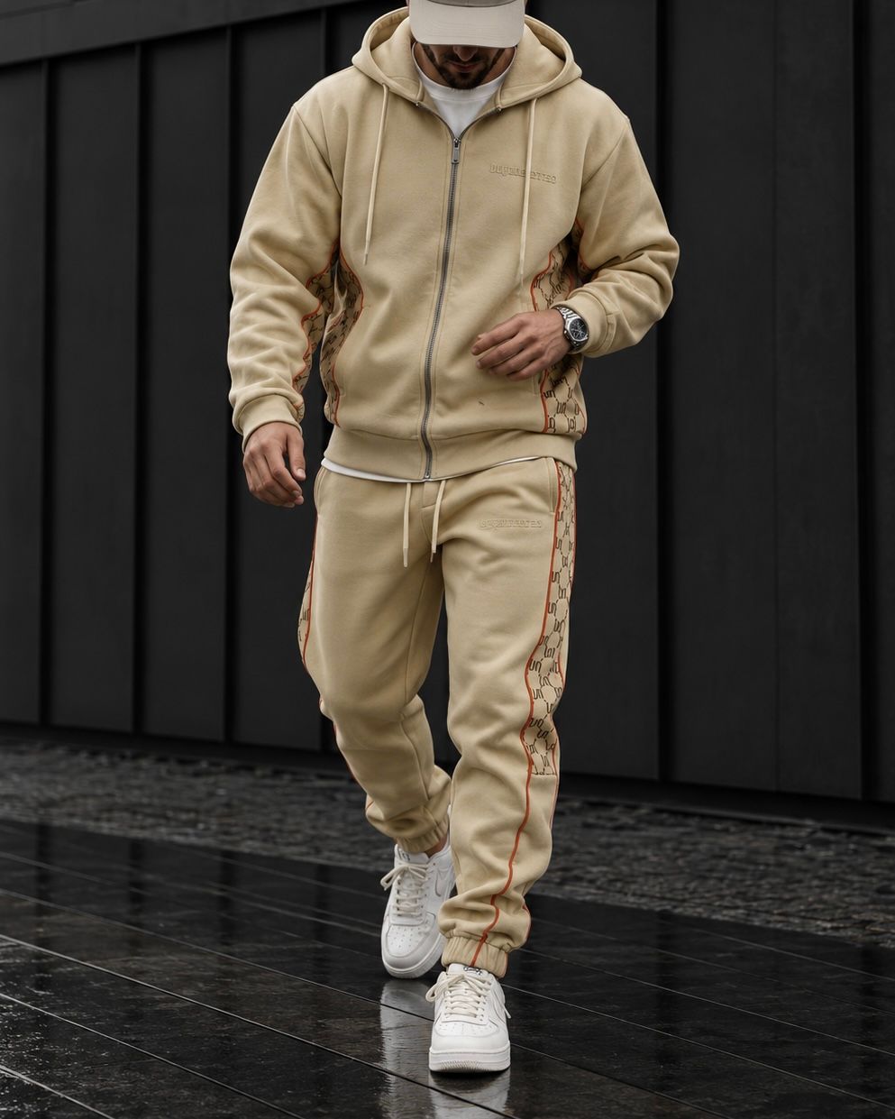 Contrast Panel Zip Tracksuit 1