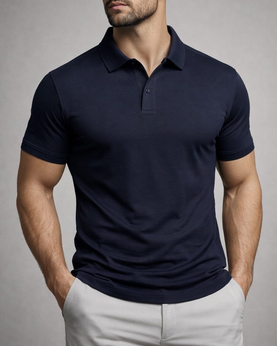 Essential Navy Polo gallery.thumbnail 2