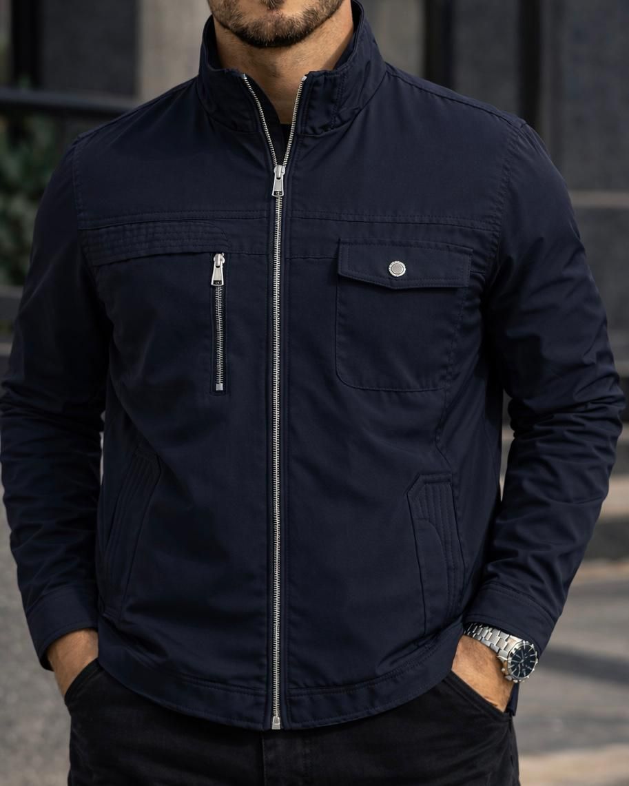 Modern Utility Jacket – Navy Blue gallery.thumbnail 2