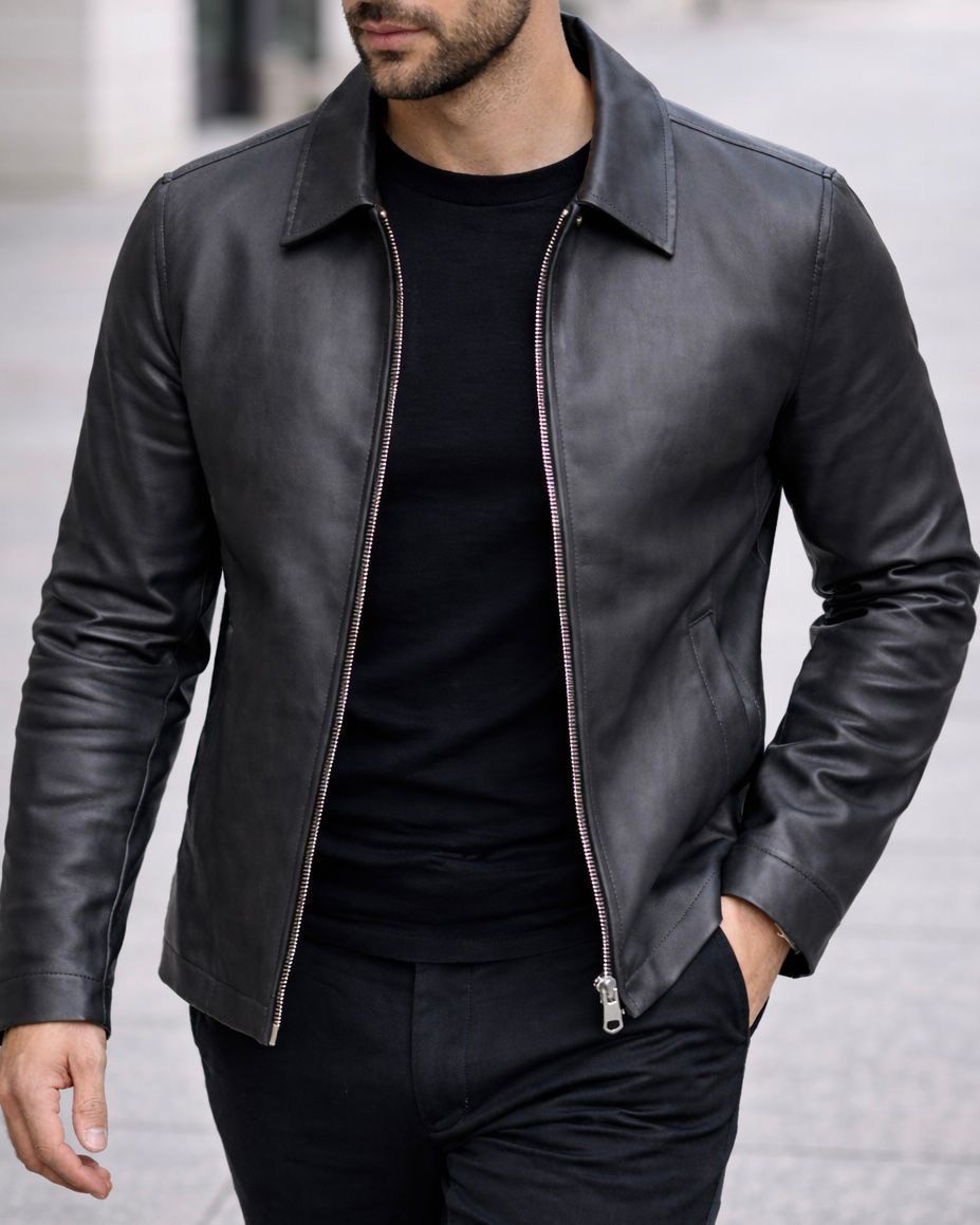 Urban Leather Jacket – Black gallery.thumbnail 2