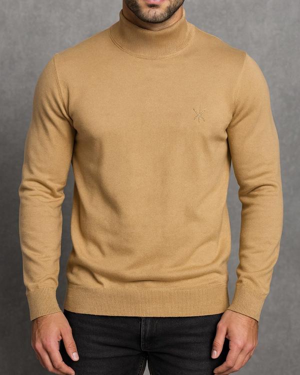 Beige Turtleneck – Soft Elegance Edition