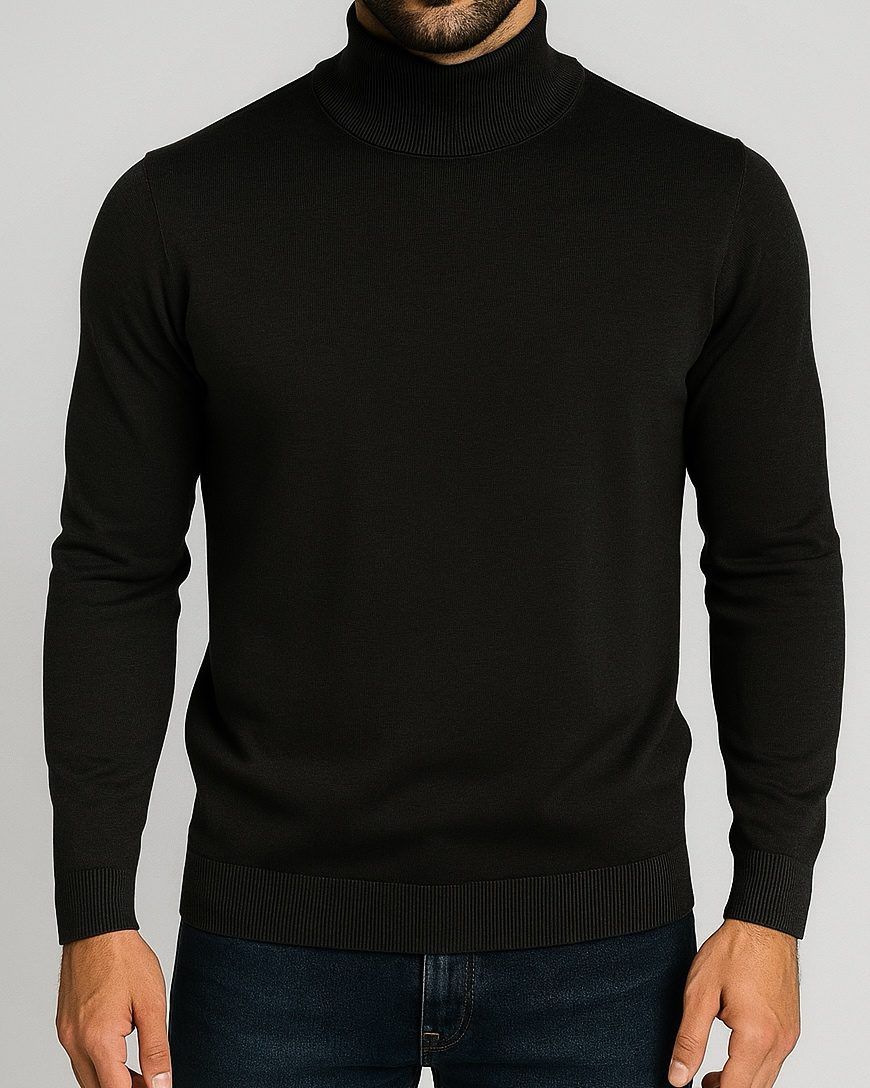BLACK TURTLENECK – PREMIUM SLIM FIT gallery.thumbnail 1