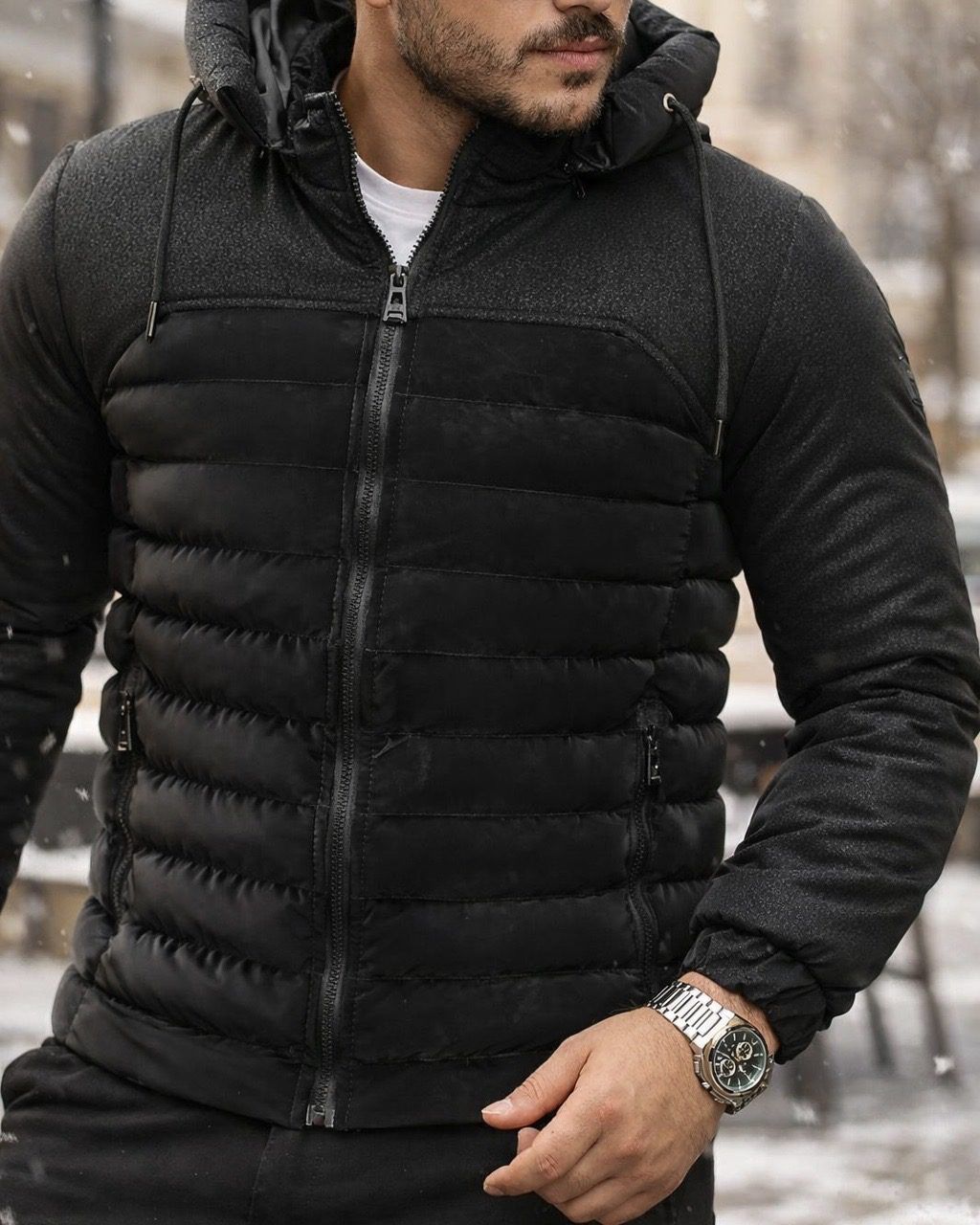 Urban Shield Hybrid Puffer Jacket – Black gallery.thumbnail 2