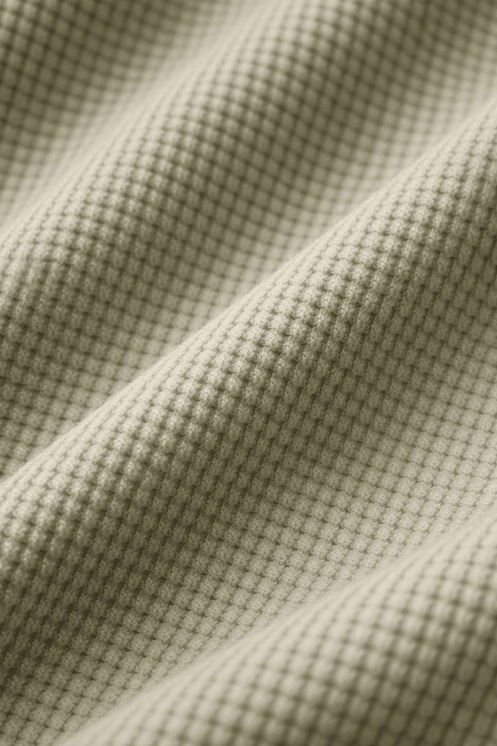Essential Waffle Long Sleeve Top – Light Green gallery.thumbnail 2