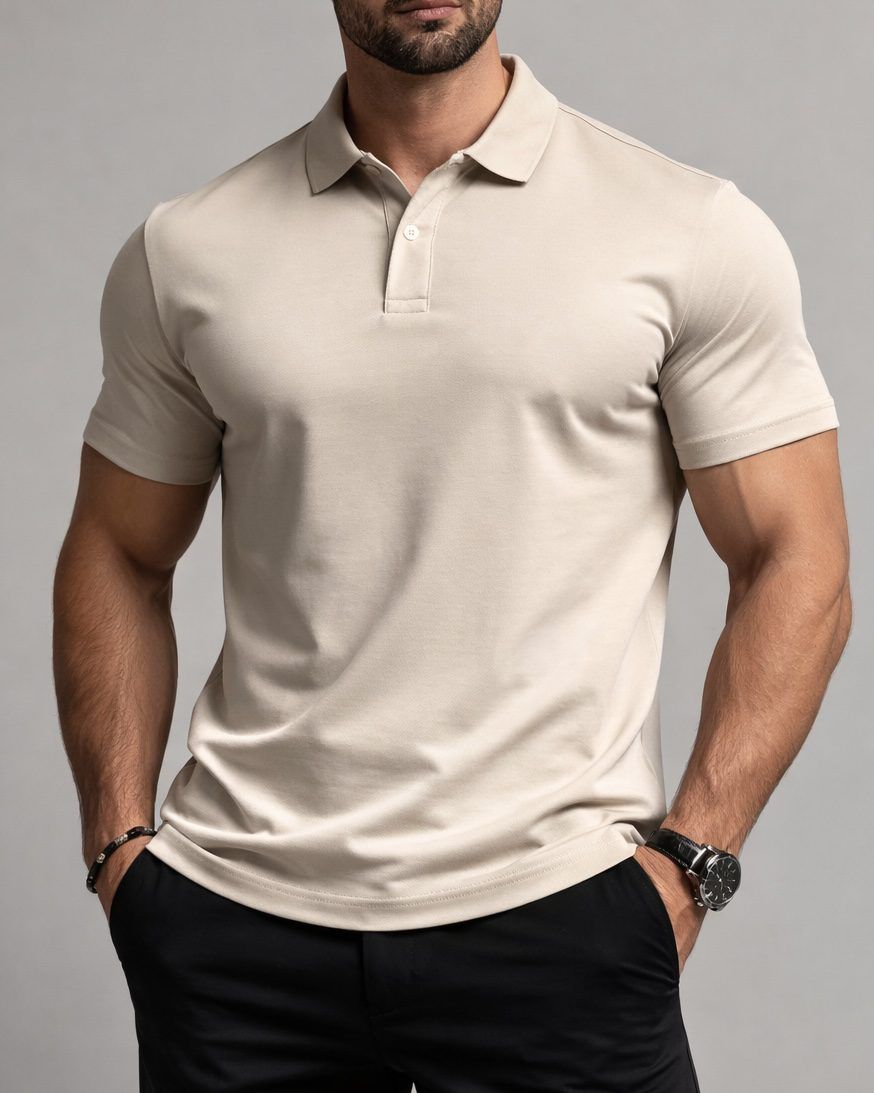 Signature Beige Polo 1