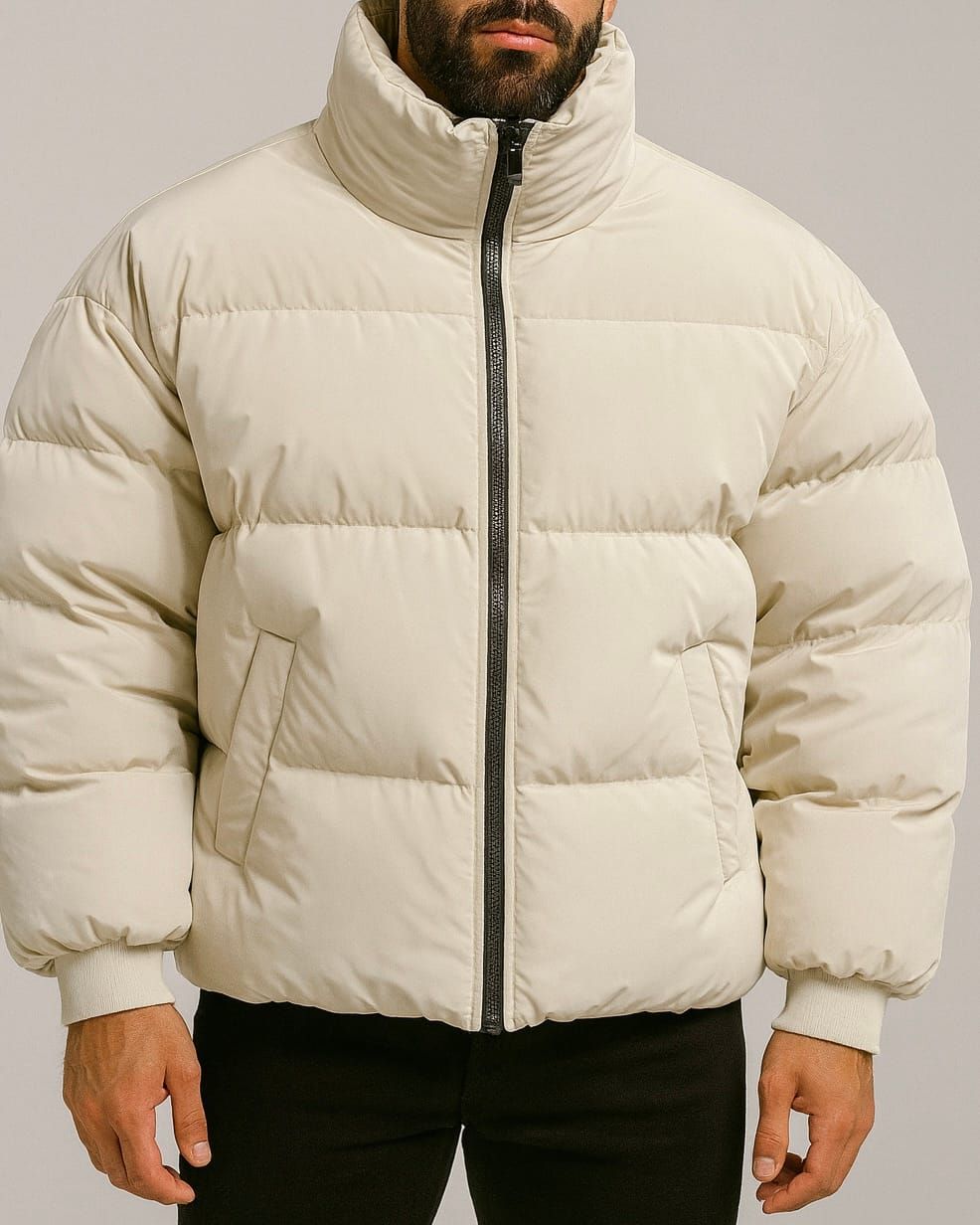Cream Puffer Jacket gallery.thumbnail 2