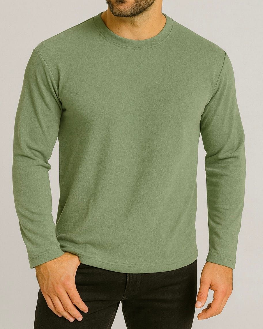Sage Green Long Sleeve Tee gallery.thumbnail 1