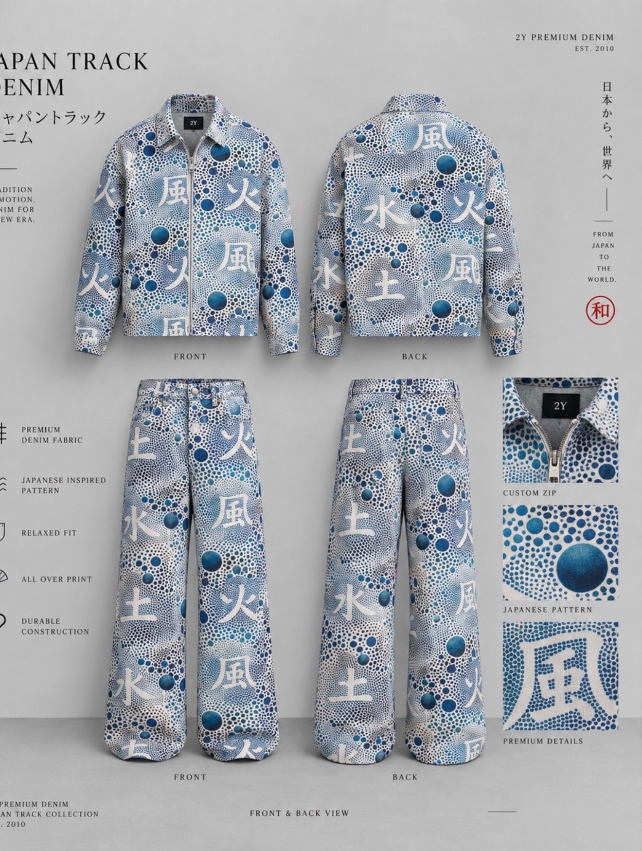 Japanese Print Denim Set gallery.thumbnail 6