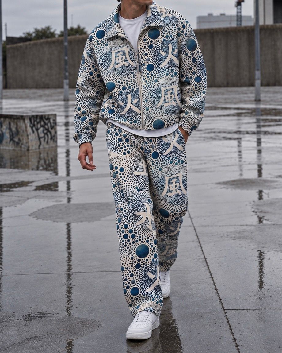 Japanese Print Denim Set 4