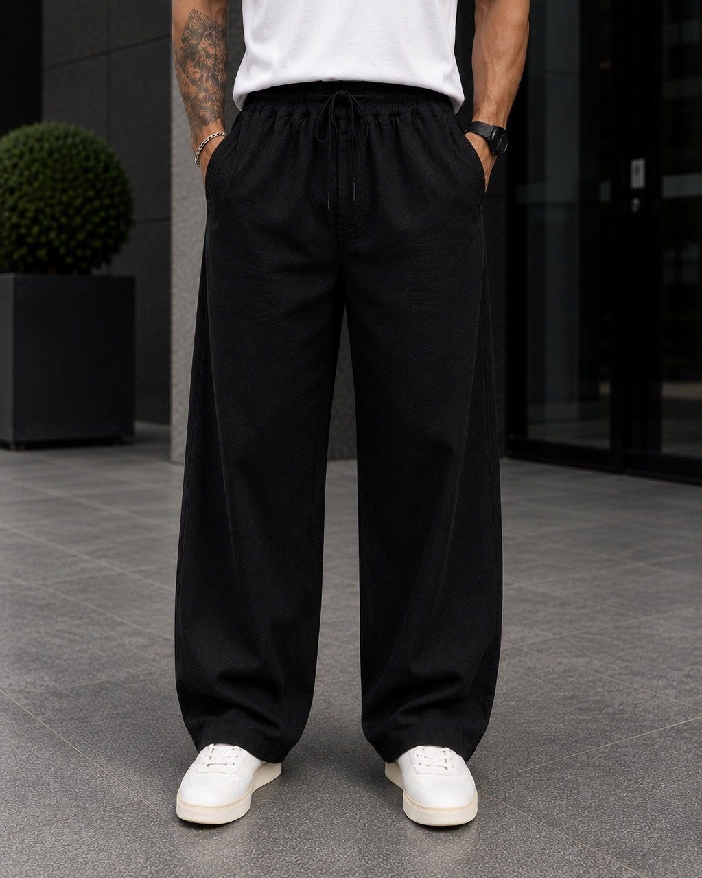 Black Baggy Pants 1