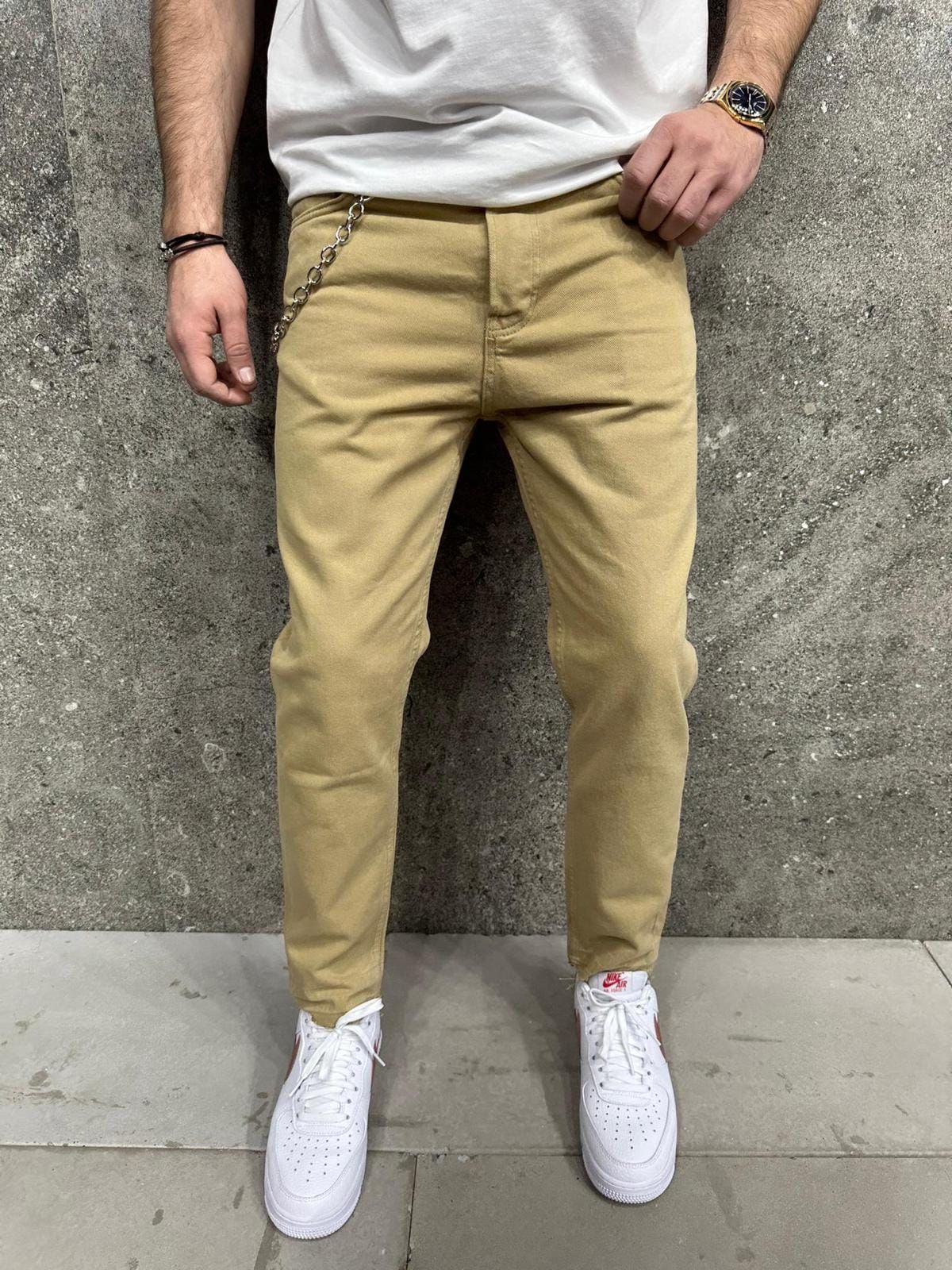 Beige Relaxed Fit Jeans gallery.thumbnail 1