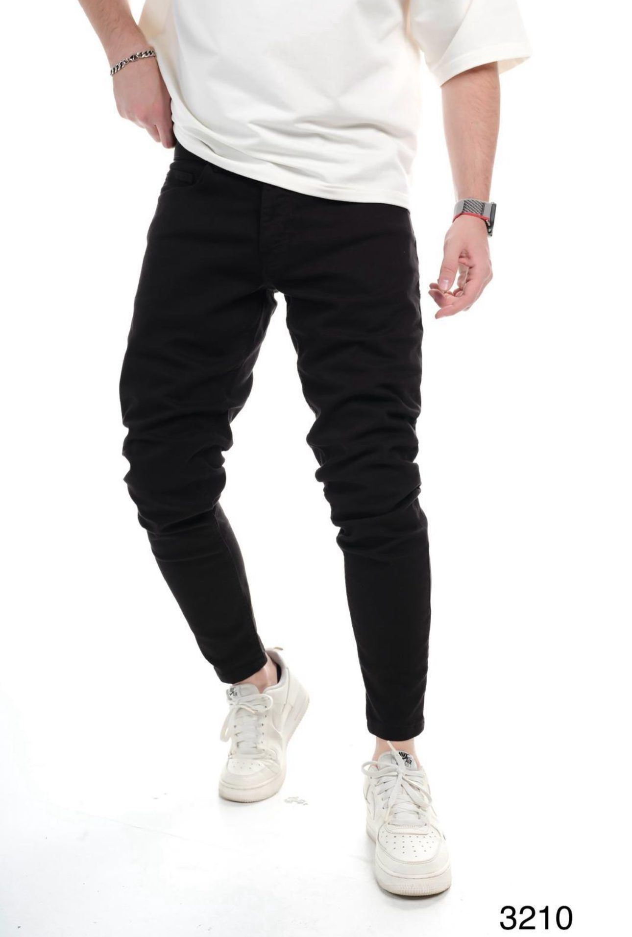 SLIM FIT JEANS – PURE BLACK gallery.thumbnail 1