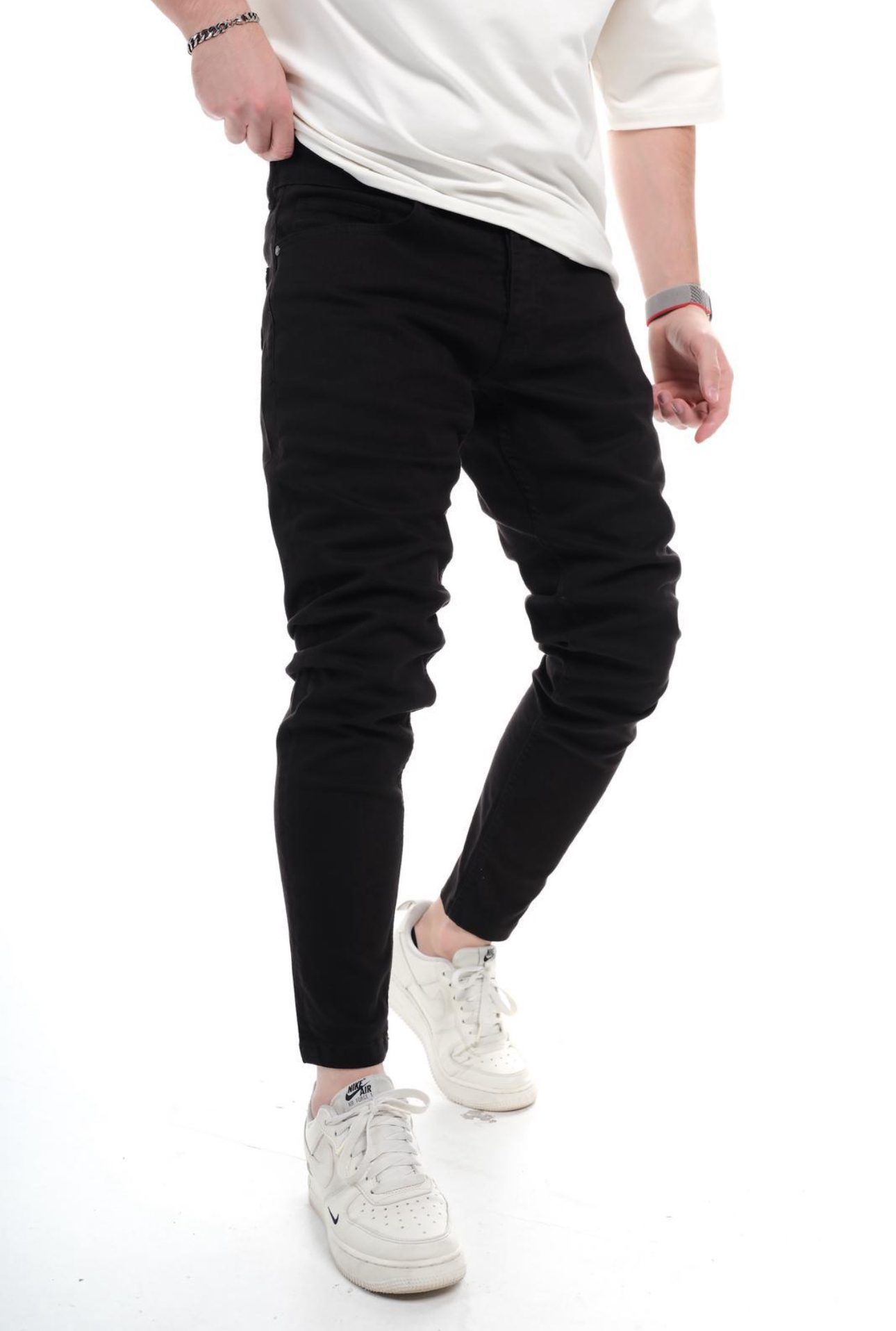 SLIM FIT JEANS – PURE BLACK gallery.thumbnail 2