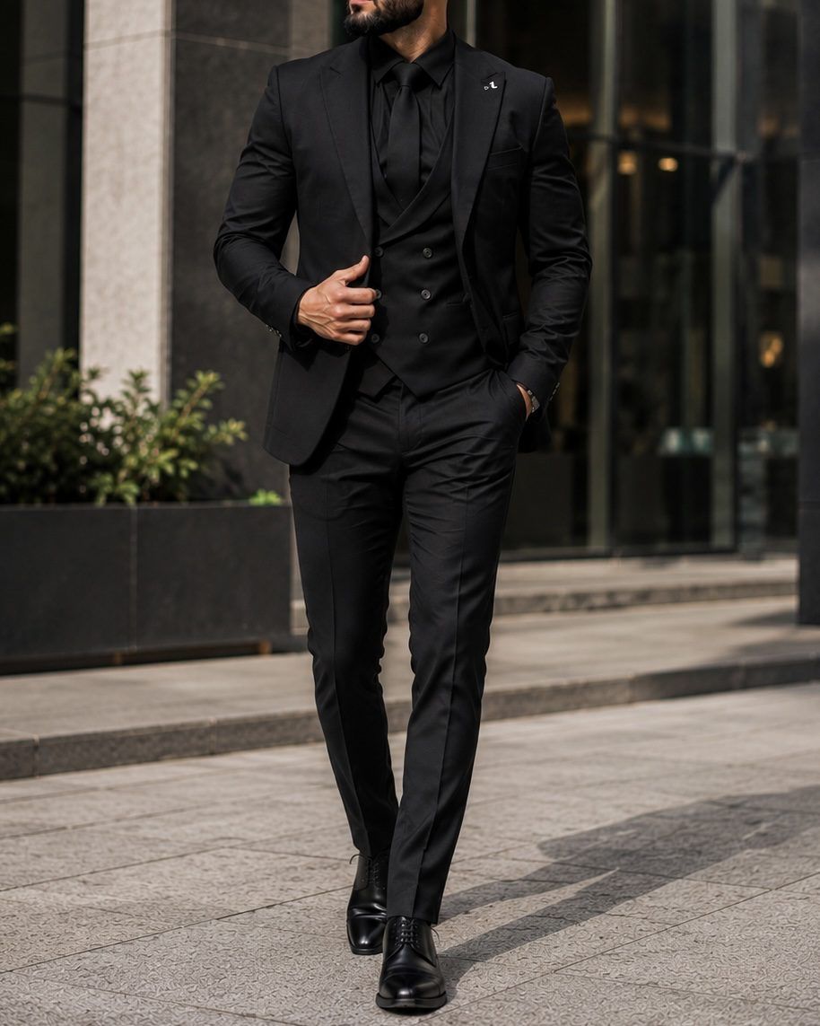 Black 3-Piece Suit gallery.thumbnail 1