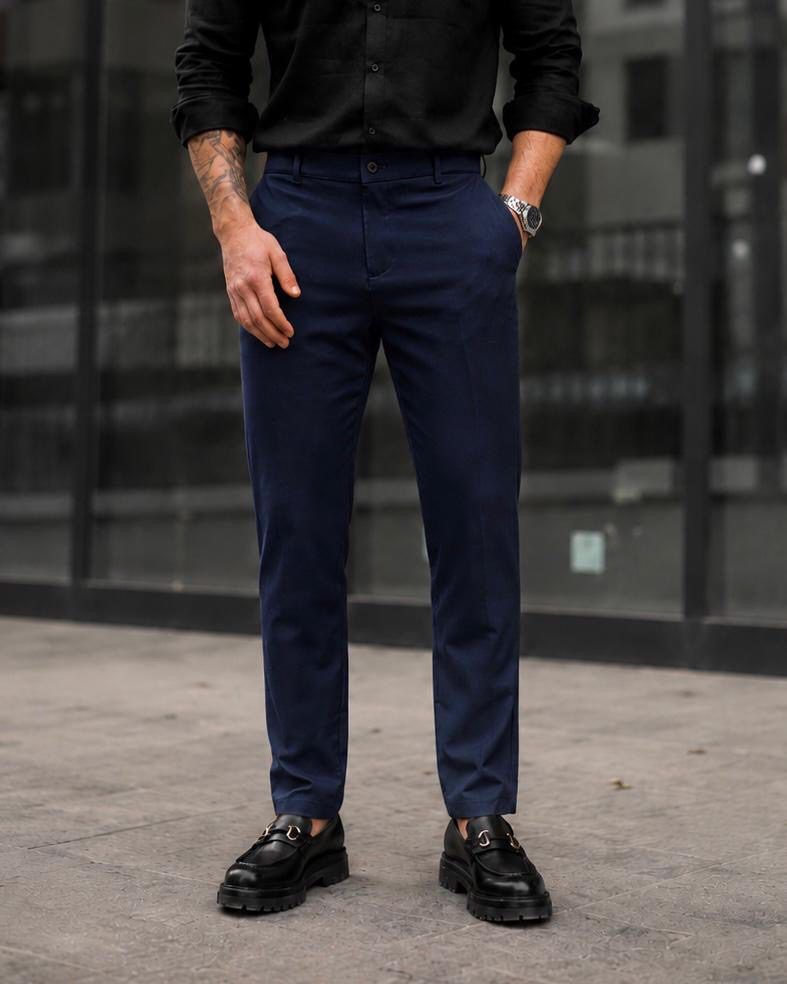 Tailored Essential Trousers – Navy Blue gallery.thumbnail 2