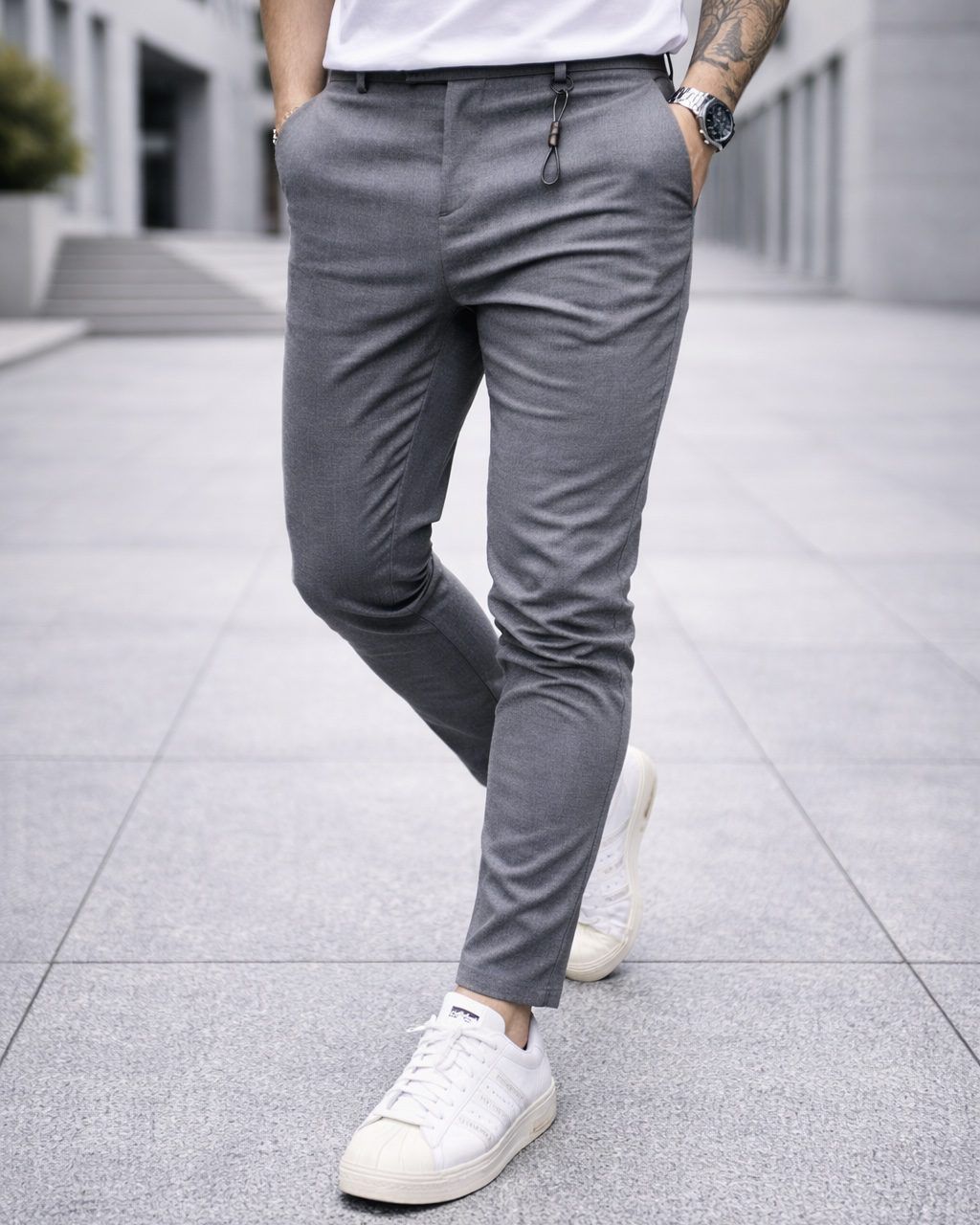 Grey Tailored Pants gallery.thumbnail 1