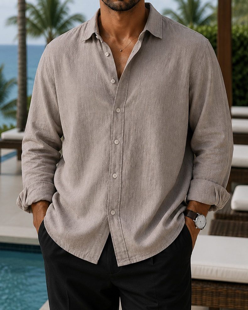 Essential Linen Shirt – Taupe 1