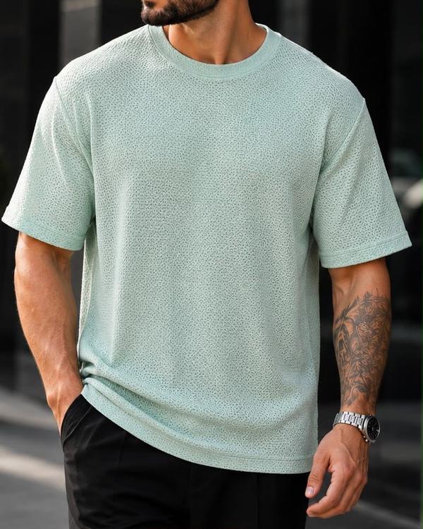 Textured Oversized T-Shirt – Mint