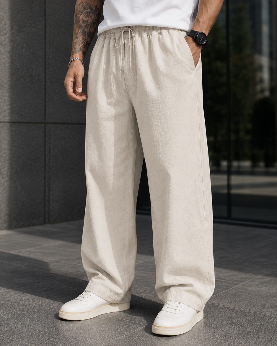 Cream Baggy Pants gallery.thumbnail 2