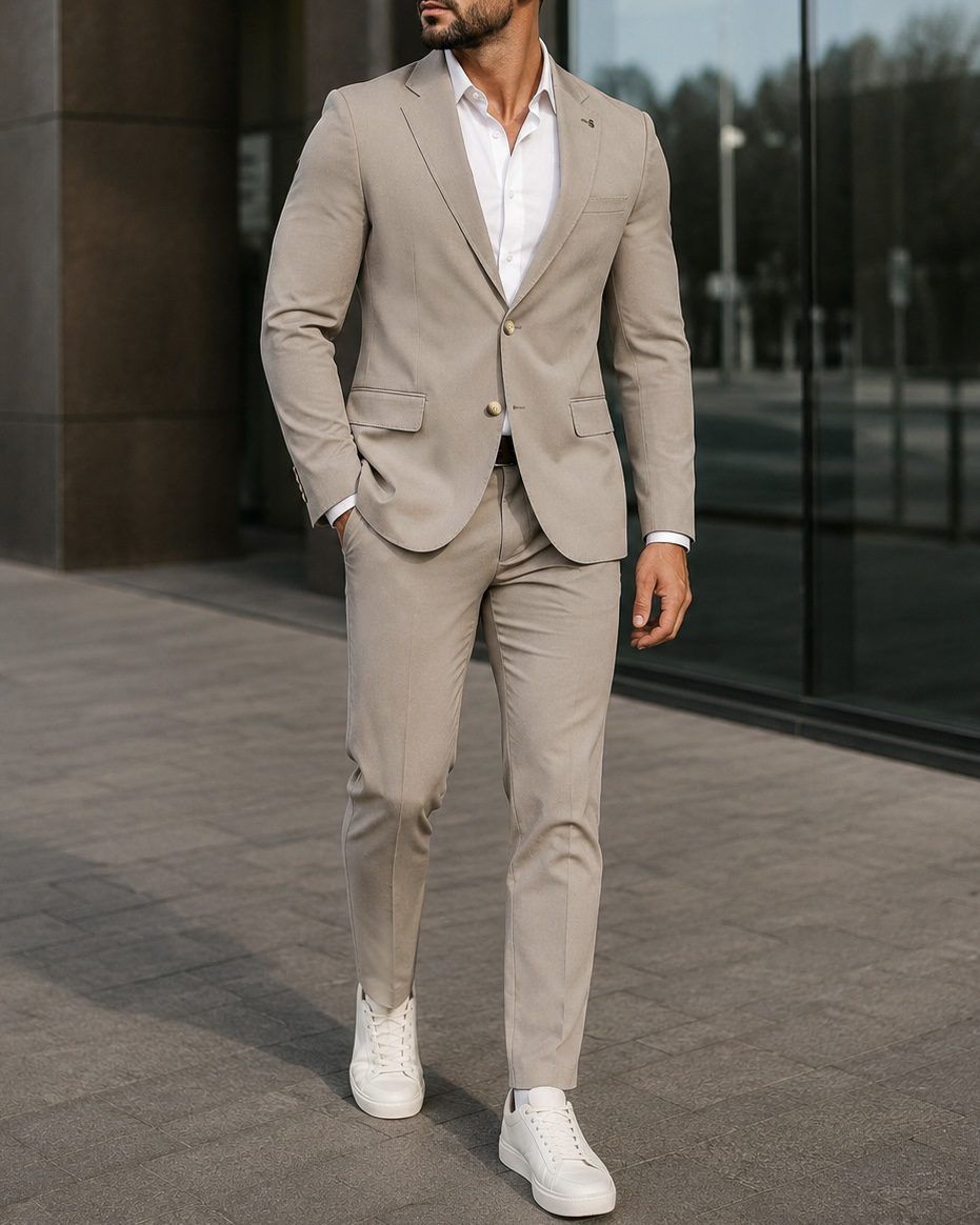 Three-Piece Suit – Light Taupe gallery.thumbnail 4