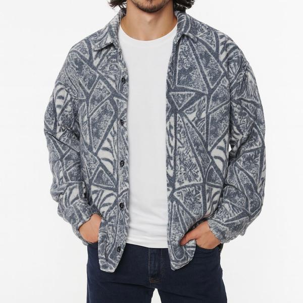 Blue Pattern Overshirt