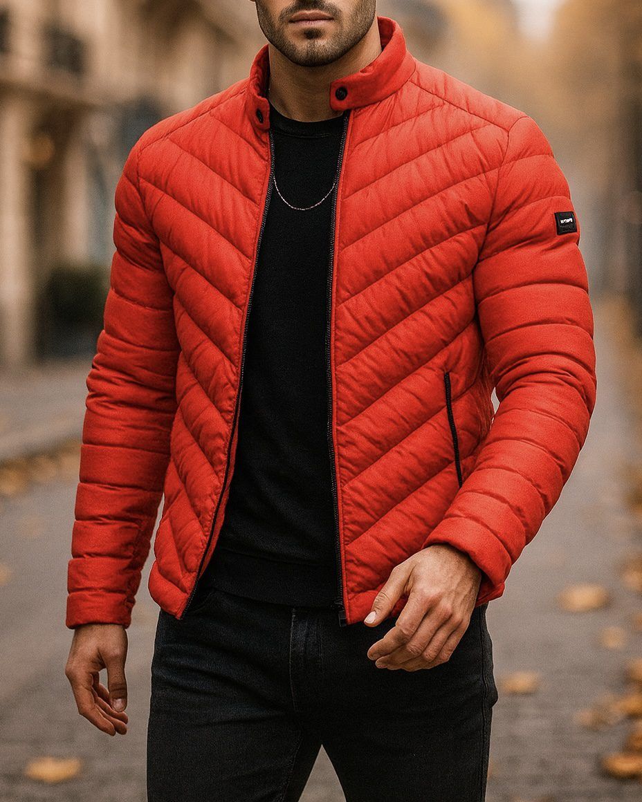QUILTED JACKET – RED gallery.thumbnail 1