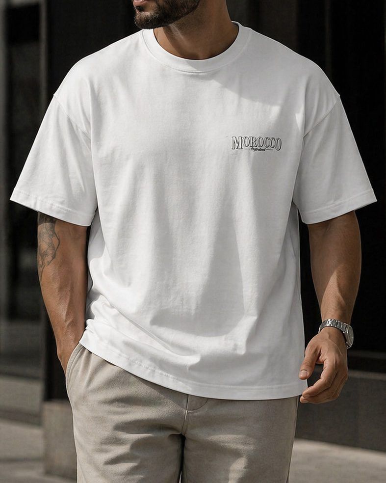 Morocco Graphic Tee – White gallery.thumbnail 1