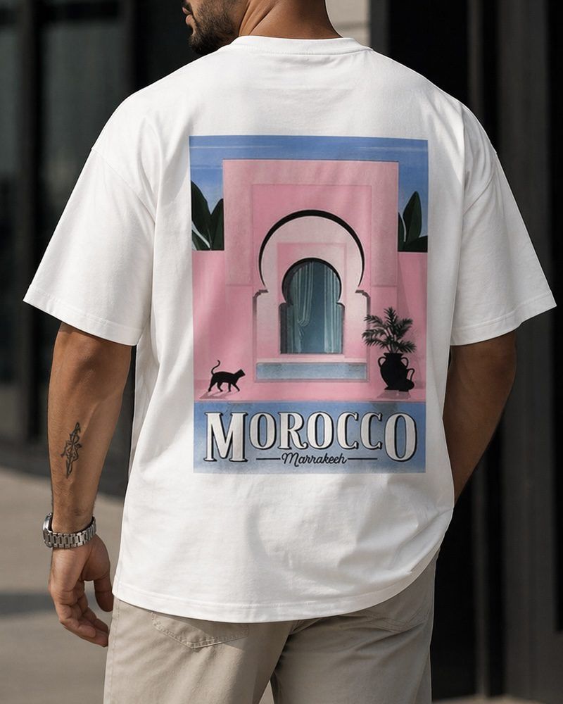 Morocco Graphic Tee – White gallery.thumbnail 2