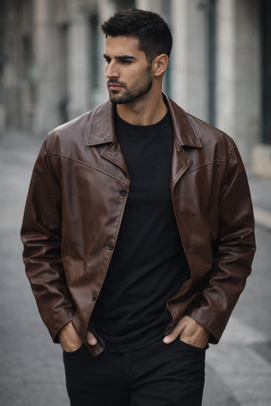 Leather Heritage Jacket – Brown gallery.thumbnail 2