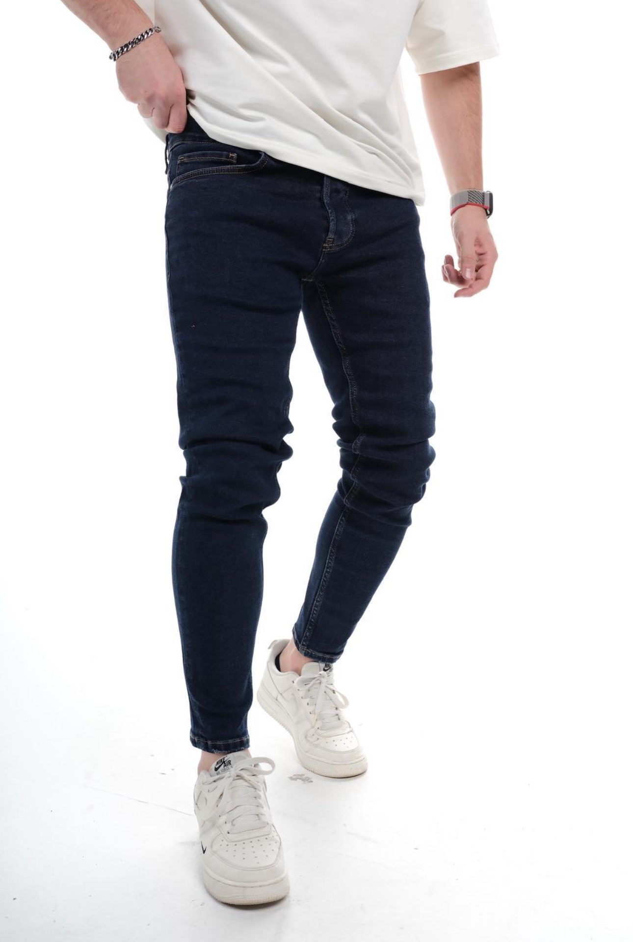 SKINNY FIT JEANS – DARK INDIGO gallery.thumbnail 2