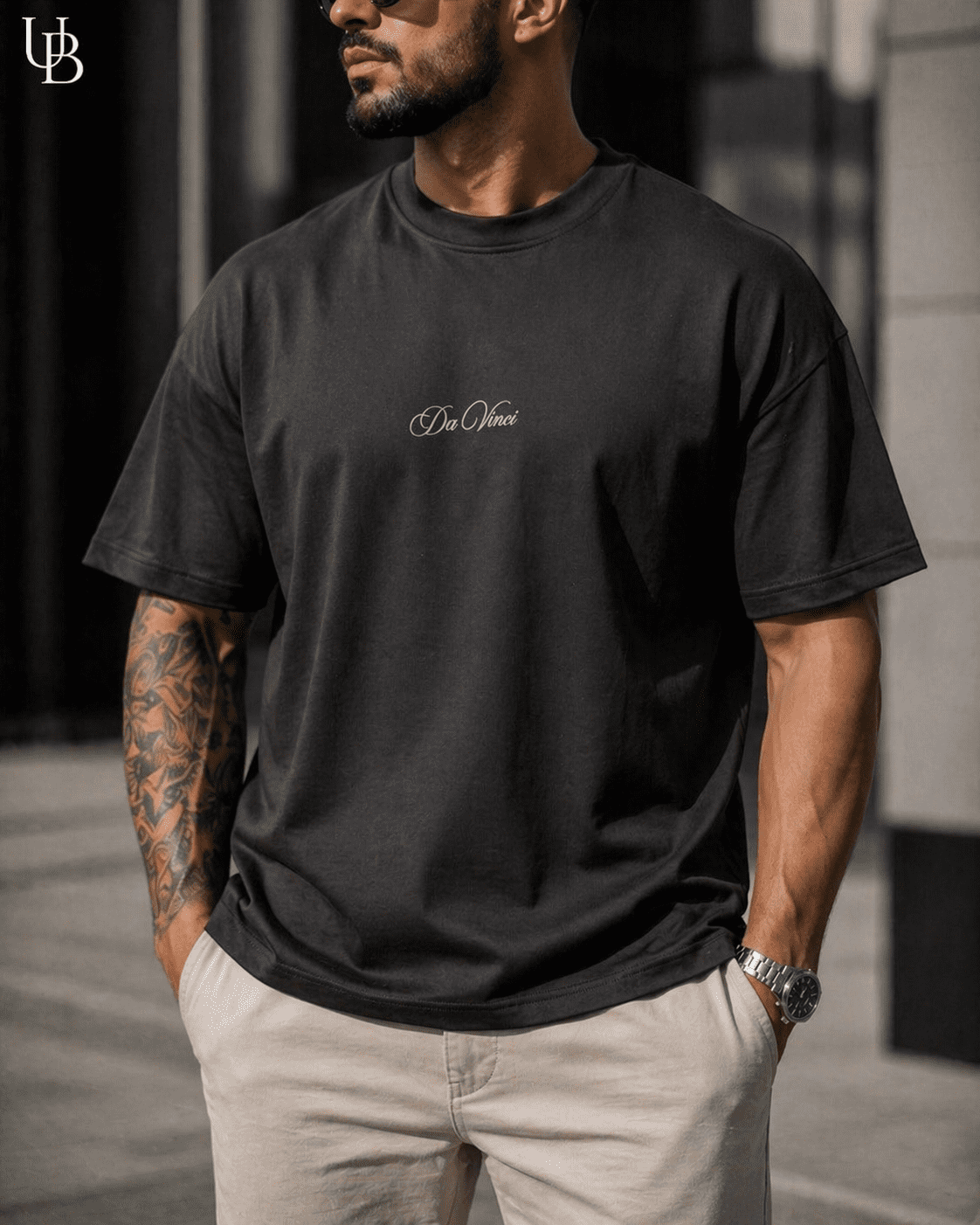 Da Vinci Graphic Tee - Black gallery.thumbnail 1