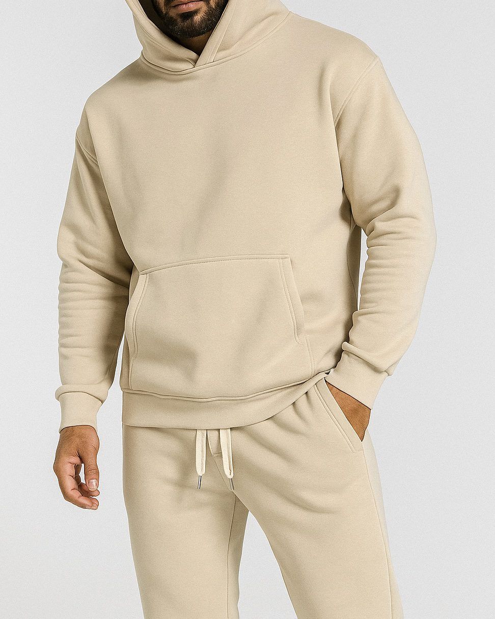 OVERSIZE BEIGE HOODIE & JOGGERS SET gallery.thumbnail 1