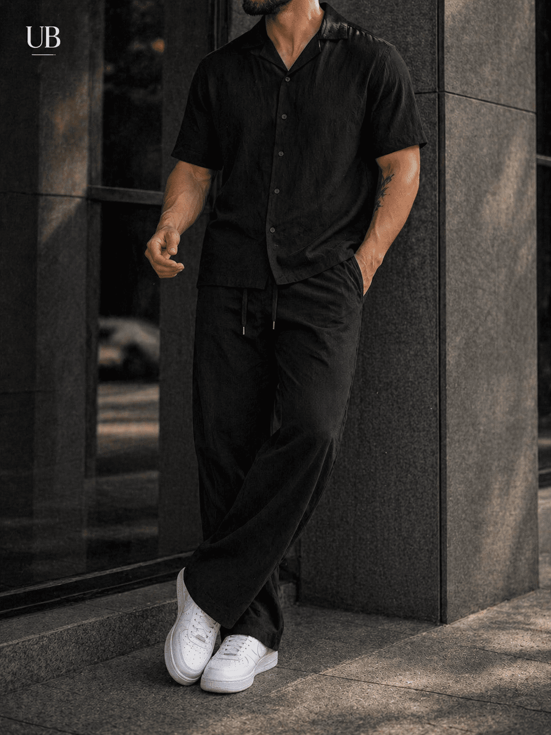 Linen Set – Black gallery.thumbnail 2